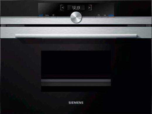 Siemens Пароварка вбудовувана компактна, 38л, A, дисплей, нер (354347) CD634GAS0 фото