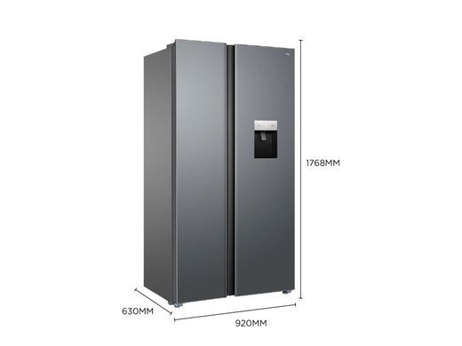 TCL Холодильник SBS, 177х92х63см, 2 дв., Х- 322л, М- 181л, A++, NF, диспенсер, нерж (384757) RP503SXE1UA фото