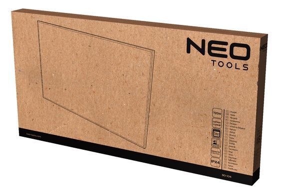 Інфрачервона нагрівальна панель Neo Tools 90-104 720 Вт з пультом керування