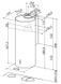 Faber Витяжка купольна, 37см, 1102м3ч, Cylindra 2 Ev8 2El Xh890, нерж (371199) 110.0332.307
