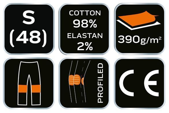 Робочі штани DENIM, чорні, розмір S