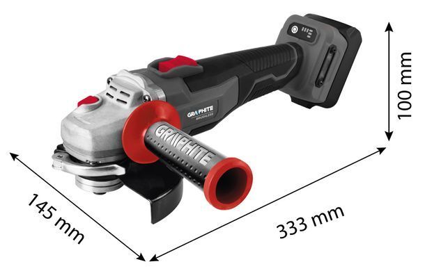 Кутова шліфувальна машина GRAPHITE 58GE142 Adjustable 125 мм, безщітковий двигун, 9200 об/хв 58GE142 фото