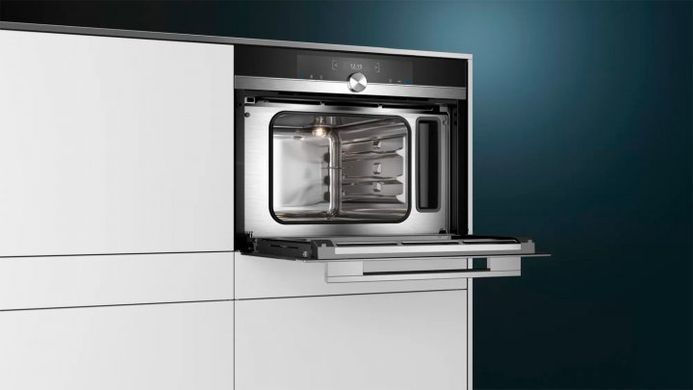 Siemens Пароварка вбудовувана компактна, 38л, A, дисплей, нер (354347) CD634GAS0 фото