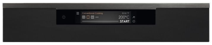 Electrolux Духова шафа електрична, 71л, A++, дисплей, конвекція, піроліз, телескопічні напрямні, чорний матовий (367043) KOEAP31WT фото