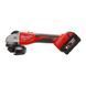 Болгарка (кутова шліфмашина) акумуляторна MILWAUKEE, M18 BLSAG125X-402X, &Oslash;125мм (+ заряд.пристрій, 2 акум.Х 4Аг, HDкейс) 4933492644