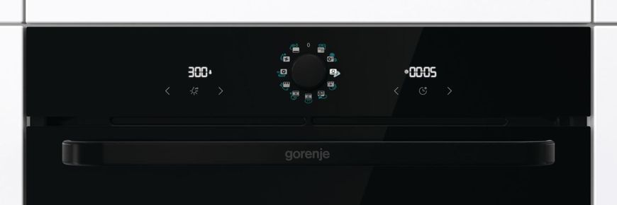 Gorenje Духова шафа електрична, 77л, A, пара, дисплей, макс.темпер.-300, чорний (374177) BOS67371SYB фото