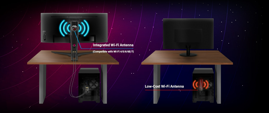 Монитор IGROT 34 "VA 1500R 165HZ 1MS WQHD (3440 x 1440) 2xhdmi (2,0) 1xDP (1,4) 1xhp Интегрированный Wi-Fock Pg34wq15r2b 3732154 фото