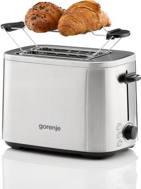 Gorenje Тостер 800Вт, підігрів, розморожування, пластик, сріблястий (382563) T800DS фото