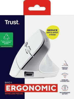 Миша Trust Bayo II Ergonomic, WL, білий (393948) 25398_TRUST фото