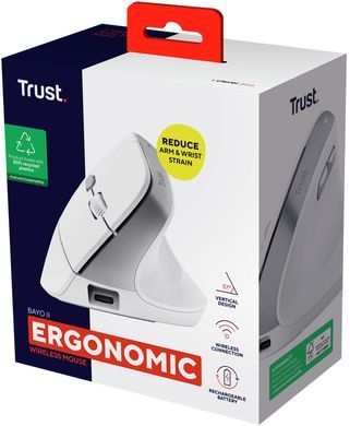 Миша Trust Bayo II Ergonomic, WL, білий (393948) 25398_TRUST фото
