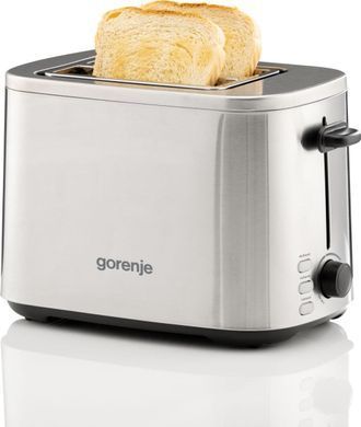 Gorenje Тостер 800Вт, підігрів, розморожування, пластик, сріблястий (382563) T800DS фото