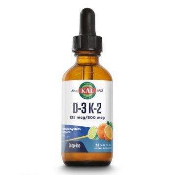 Вітамін D3 + K2 DropIns 125mcg - 2 oz Citrus