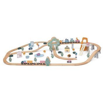 Игрушечная железная дорога PolarB деревянная 90 ел. (44067) dt_14316 фото