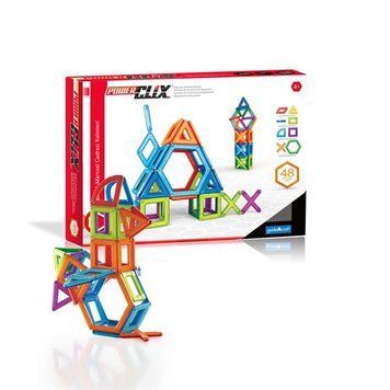 Магнитный конструктор Guidecraft PowerClix Frames, 48 деталей (G9200) dt_1278 фото