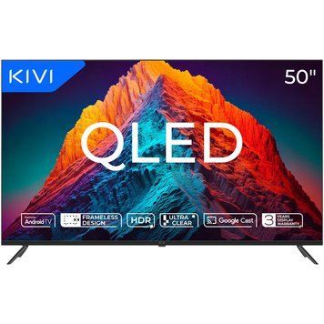 ТВ 50 ", QLED, UHD, Android TV11 Kivi 50U770QB 3726910 фото