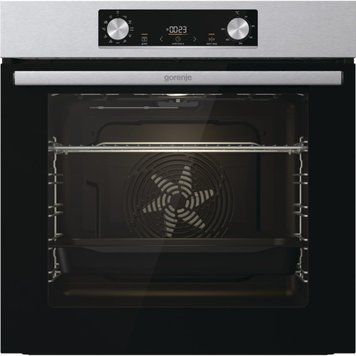 Gorenje Духова шафа електрична, 77л, A+, дисплей, нерж BO6735E02X фото