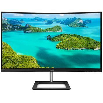 Монітор вигнутий VA 31,5",2560*1440,75 Гц31.5" QHD/VA/75Hz/4ms/HDMI, VGA, DP/Black PHILIPS 325E1C/00 3694818 фото