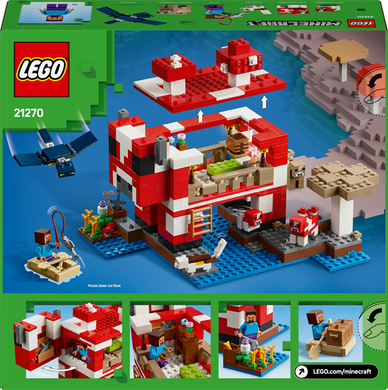 Конструктор LEGO Minecraft Грибний будинок 500 деталей (21270)