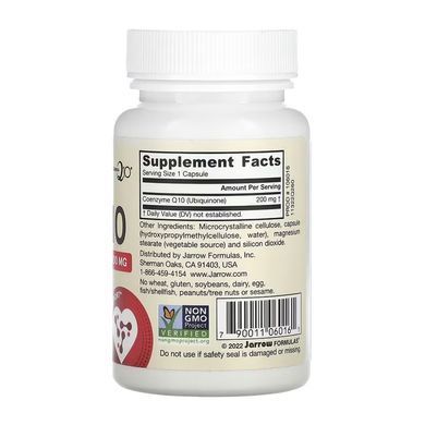 Коэнзим CoQ10 Jarrow Formulas ( CoQ10) 200 мг 60 капсул