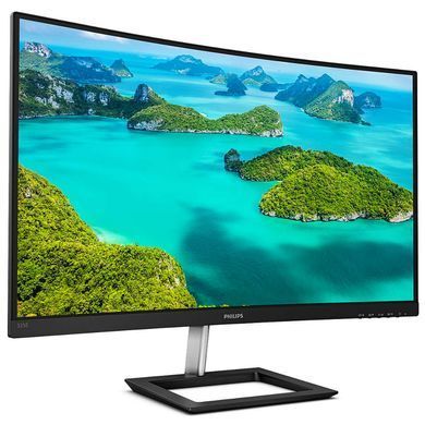 Монітор вигнутий VA 31,5",2560*1440,75 Гц31.5" QHD/VA/75Hz/4ms/HDMI, VGA, DP/Black PHILIPS 325E1C/00 3694818 фото