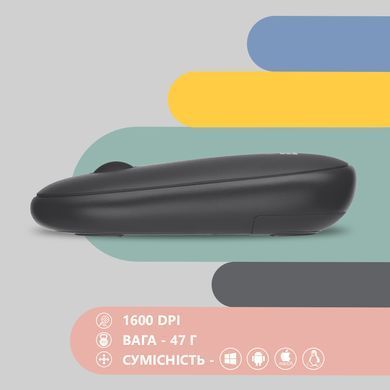 2E Миша MF300 Silent, WL/BT, графітово-чорний (360067) 2E-MF300WBK фото