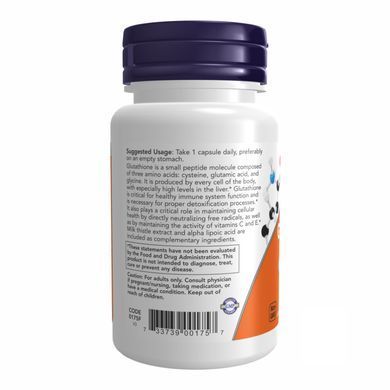 Glutathione 500mg - 30 vcaps Now Foods