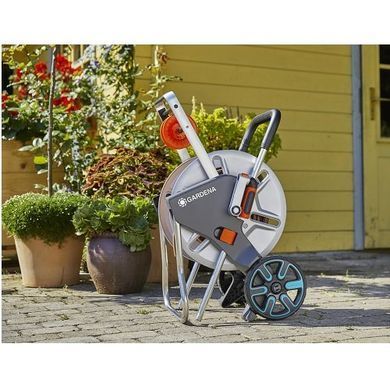 Тележка для шланга GARDENA AquaRoll M EasyMetal 18547-20.000.00 фото
