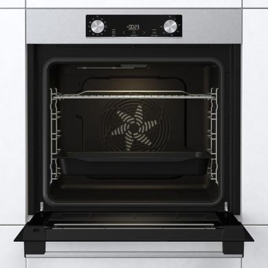 Gorenje Духова шафа електрична, 77л, A+, дисплей, нерж BO6735E02X фото