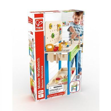 Детский станок с инструментами Hape Верстак мастера (E3000) dt_12239 фото