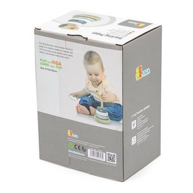 Дерев'яна пірамідка Viga Toys Собачка-неваляшка (51613) dt_2419 фото