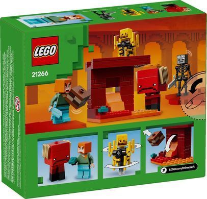 Конструктор LEGO Minecraft Битва з лавою у Незері (389480)
