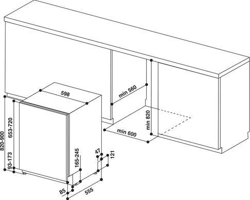 Hotpoint Посудомийна машина HI5010C (355563) HI5010C фото
