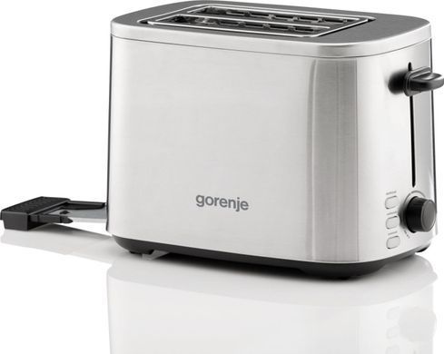 Gorenje Тостер 800Вт, підігрів, розморожування, пластик, сріблястий (382563) T800DS фото