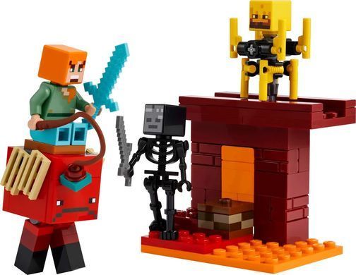 Конструктор LEGO Minecraft Битва з лавою у Незері (389480)