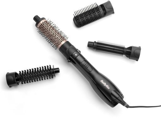 Фен-щітка Babyliss Smooth Finish, 1200Вт, 3 режими, іоніз-я, хол. обдув, кераміка, чорний (393075) AS122E фото