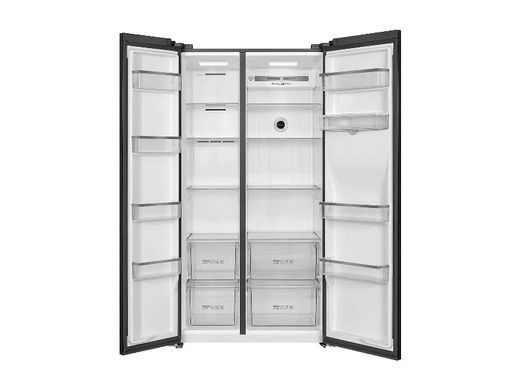TCL Холодильник SBS, 177х92х63см, 2 дв., Х- 396л, М- 235л, A++, NF, диспенсер, нерж (384762) RP631SSE1UA фото