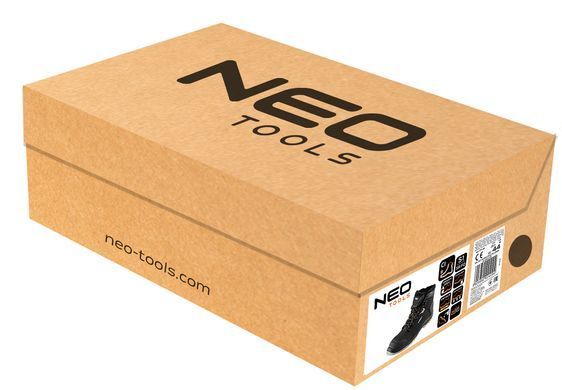 Ботинки рабочие утеплённые NEO Tools 82-177, нубук + полиэстер, композитный носок, S1 SR CI FO, CE 47