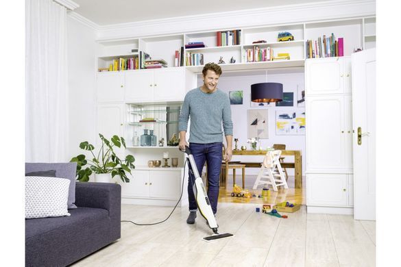 Karcher Пароочисник SC 3 Upright, 1900Вт, 1000мл, 3.5Бар, (парова швабра), білий (377006) 1.513-530.0 фото