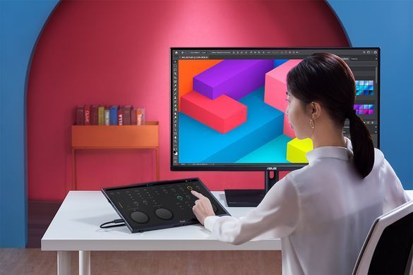 ASUS Монітор портативний 15.6" ProArt PA169CDV HDMI, 2xUSB-C, MM, IPS, 3840x2160, 10ms, Touch, sRGB 100%, Stylus (372202) 90LM0711-B01I70 фото