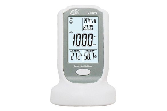 Газоаналізатор вуглекислого газу + термогігрометр (0-2000 ppm,0-50 &deg;C, 10-90%) BENETECH GM8802