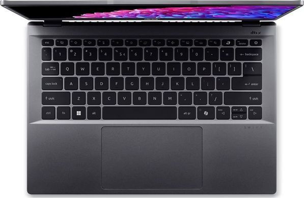 Ноутбук Acer Swift Go 14 SFG14-63 14" 2.8K OLED, AMD R7-8845HS, 32GB, F1TB, UMA, Win11, серый NX.KTSEU.004 фото