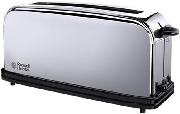 Тостер Russell Hobbs Chester, 1000Вт, металл, длинные слоты, серебристый 23510-56 фото