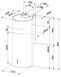 Faber Вытяжка купольная, 37см, 1169м3ч, Cylindra Plus Wh Gloss A37, белый глянцевый 335.0492.565