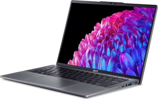 Ноутбук Acer Swift Go 14 SFG14-63 14" 2.8K OLED, AMD R7-8845HS, 32GB, F1TB, UMA, Win11, серый NX.KTSEU.004 фото