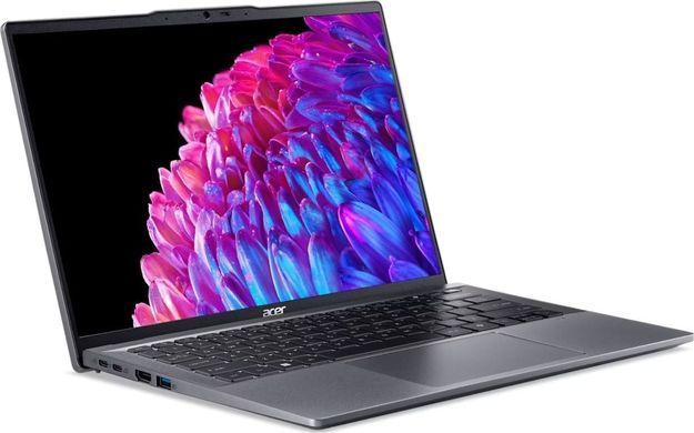 Ноутбук Acer Swift Go 14 SFG14-63 14" 2.8K OLED, AMD R7-8845HS, 32GB, F1TB, UMA, Win11, серый NX.KTSEU.004 фото