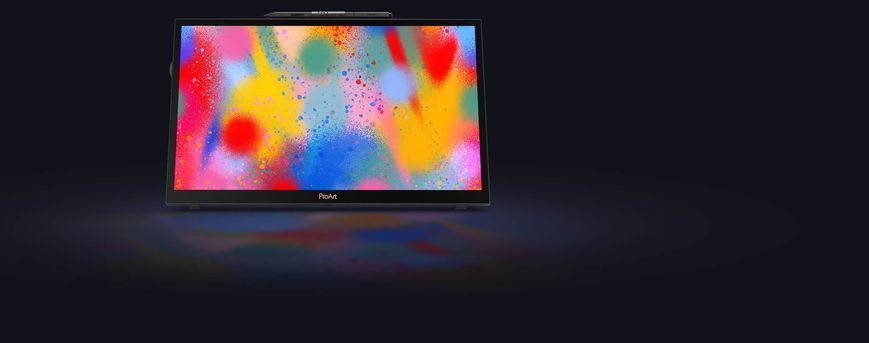 ASUS Монітор портативний 15.6" ProArt PA169CDV HDMI, 2xUSB-C, MM, IPS, 3840x2160, 10ms, Touch, sRGB 100%, Stylus (372202) 90LM0711-B01I70 фото
