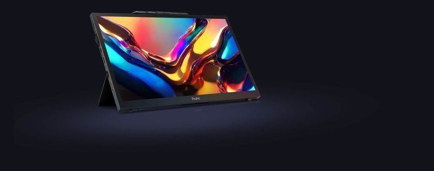 ASUS Монітор портативний 15.6" ProArt PA169CDV HDMI, 2xUSB-C, MM, IPS, 3840x2160, 10ms, Touch, sRGB 100%, Stylus (372202) 90LM0711-B01I70 фото