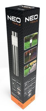 Садовий світильник NEO TOOLS 99-113, сонячна батарея, LED 8000K, 43x6 см