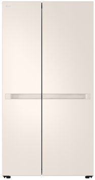 LG Холодильник SBS, 179x91х74, холод.отд.-422л, мороз.отд.-236л, 2дв., А+, NF, инв., диспл внутр., бежевый GC-B257KEHW фото