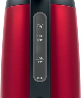 Електрочайник Bosch 1.7л, метал, червоний (361470) TWK3P424 фото